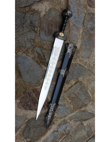 Espada Spatha Romana de Caballería vaina Negra
