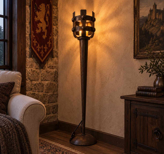 Lámpara Pie Medieval 60 Cm